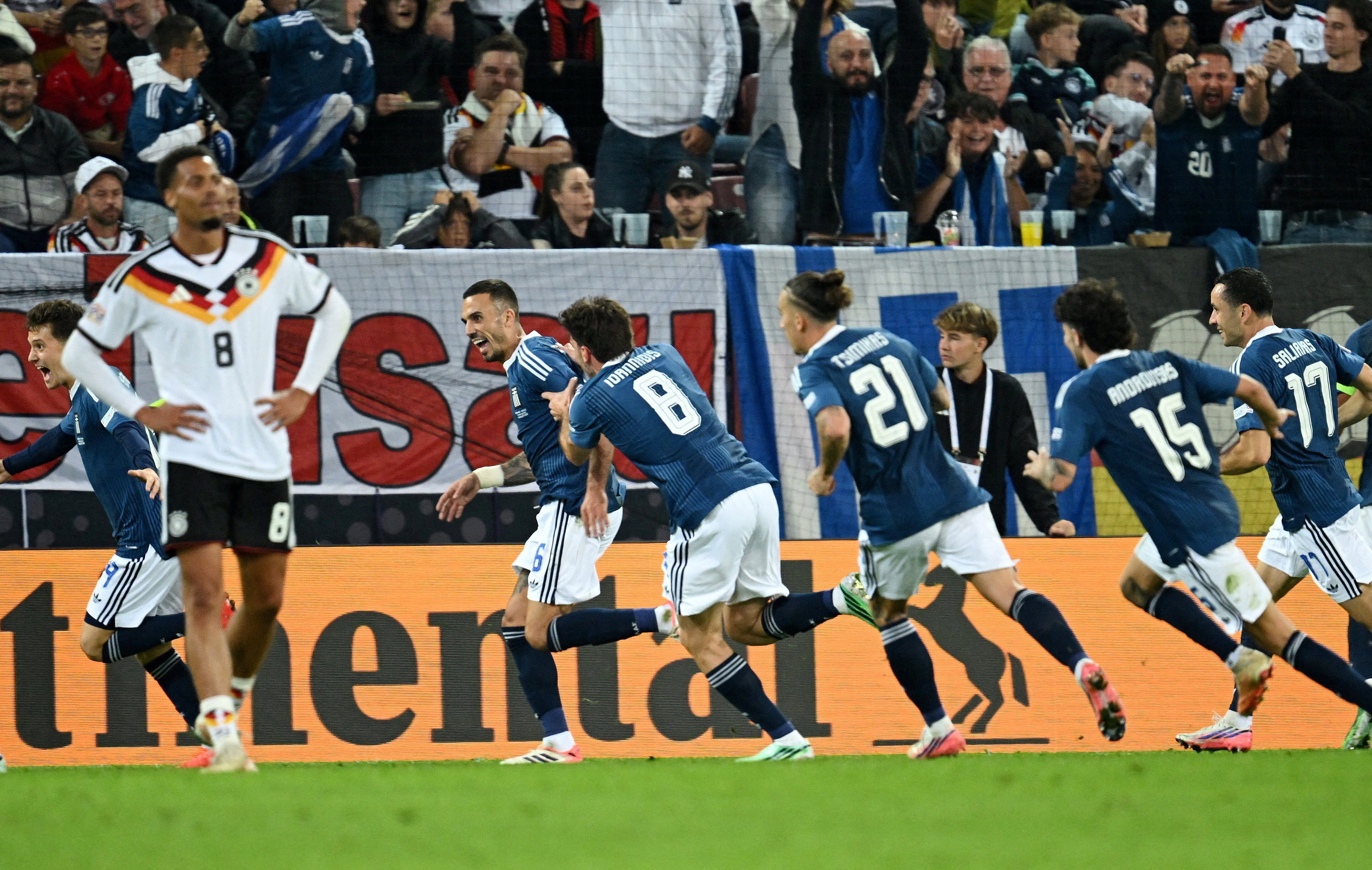 cover Greece stun Germany in losing home debut for Klopp
