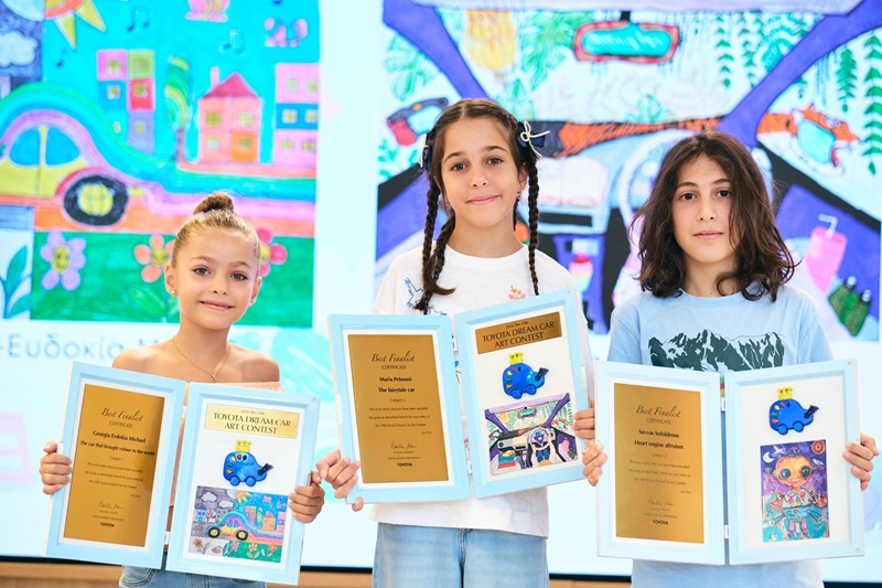 cover Three children from Cyprus honoured at Toyota Dream Car Art Contest
