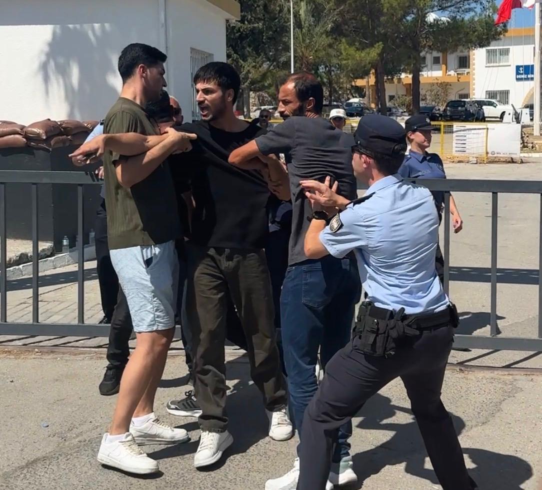 image Families of missing scuffle with police as Turkish ambassador returns to port