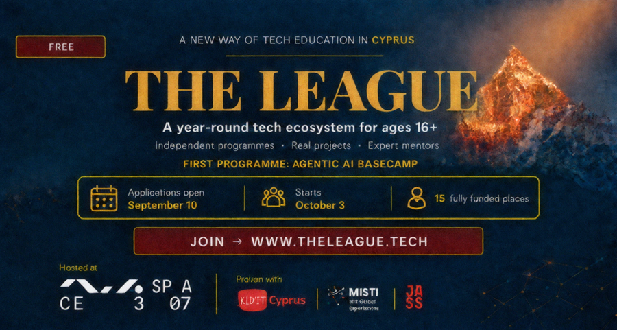 image The League: free, year-round tech educational ecosystem for teens aged 16+ debuts in Cyprus