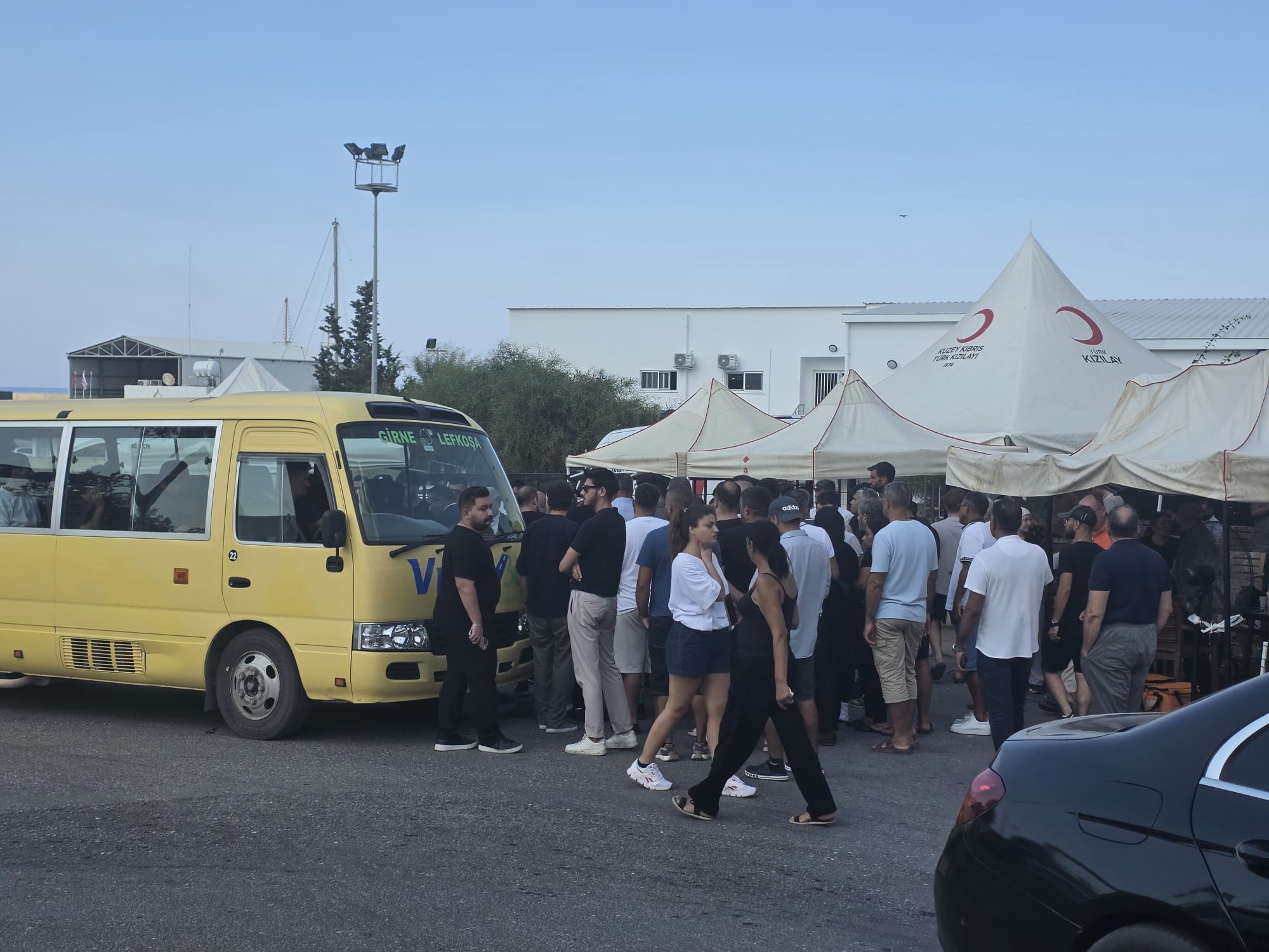 image Families of Kyrenia ferry missing taken to Nicosia to meet Yilmaz