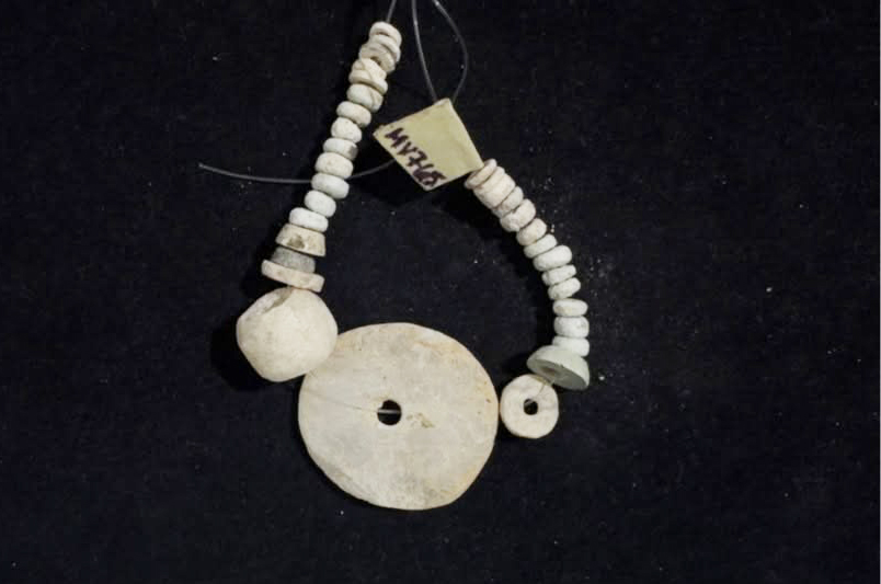 Picrolite, faience and quartz beads found in Cyprus