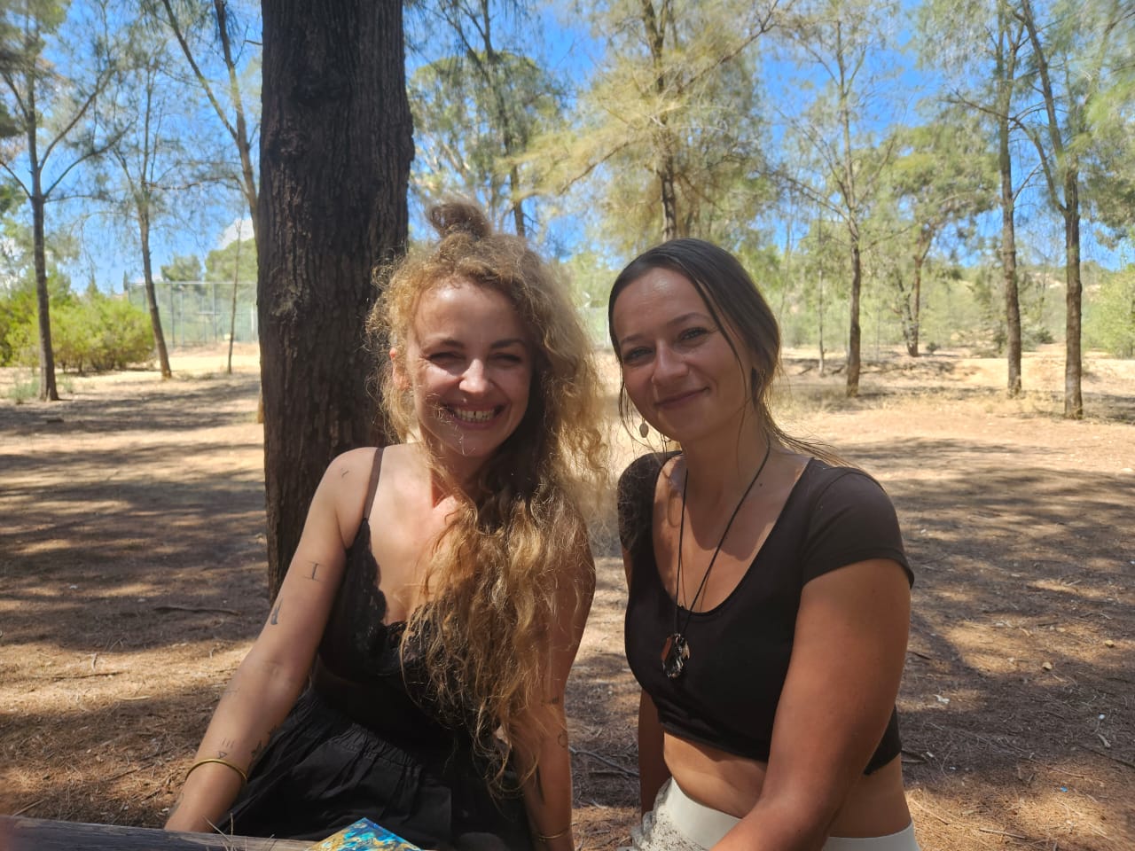 Dorothy and Kat in Athalassa park