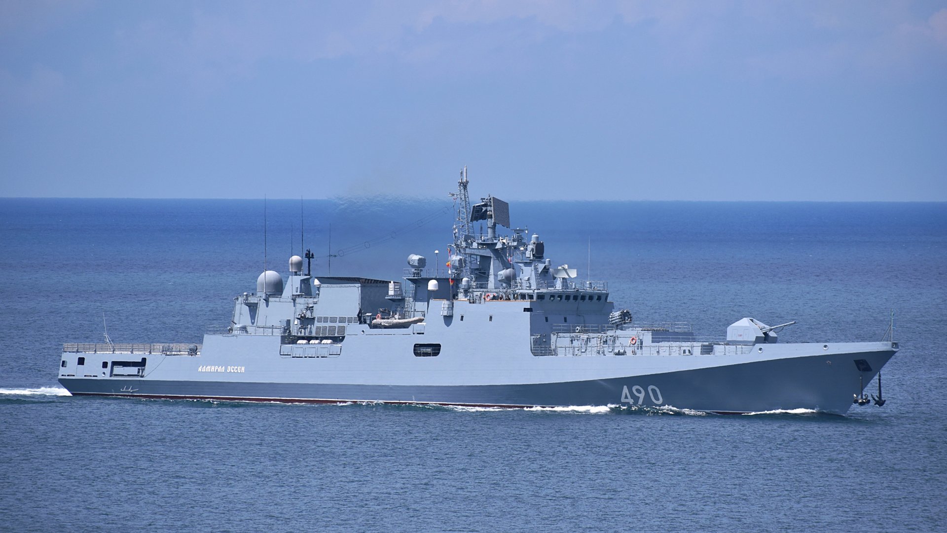 image Russian frigate fires flares towards Danish military helicopter, Denmark says