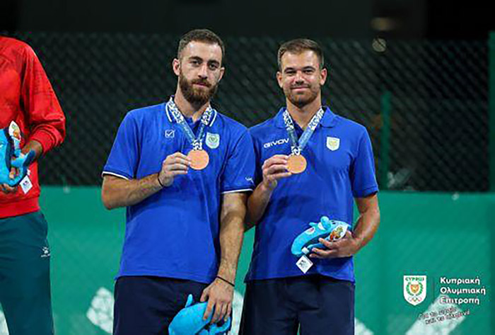 image Historic first tennis medal for Cyprus at Mediterranean Games