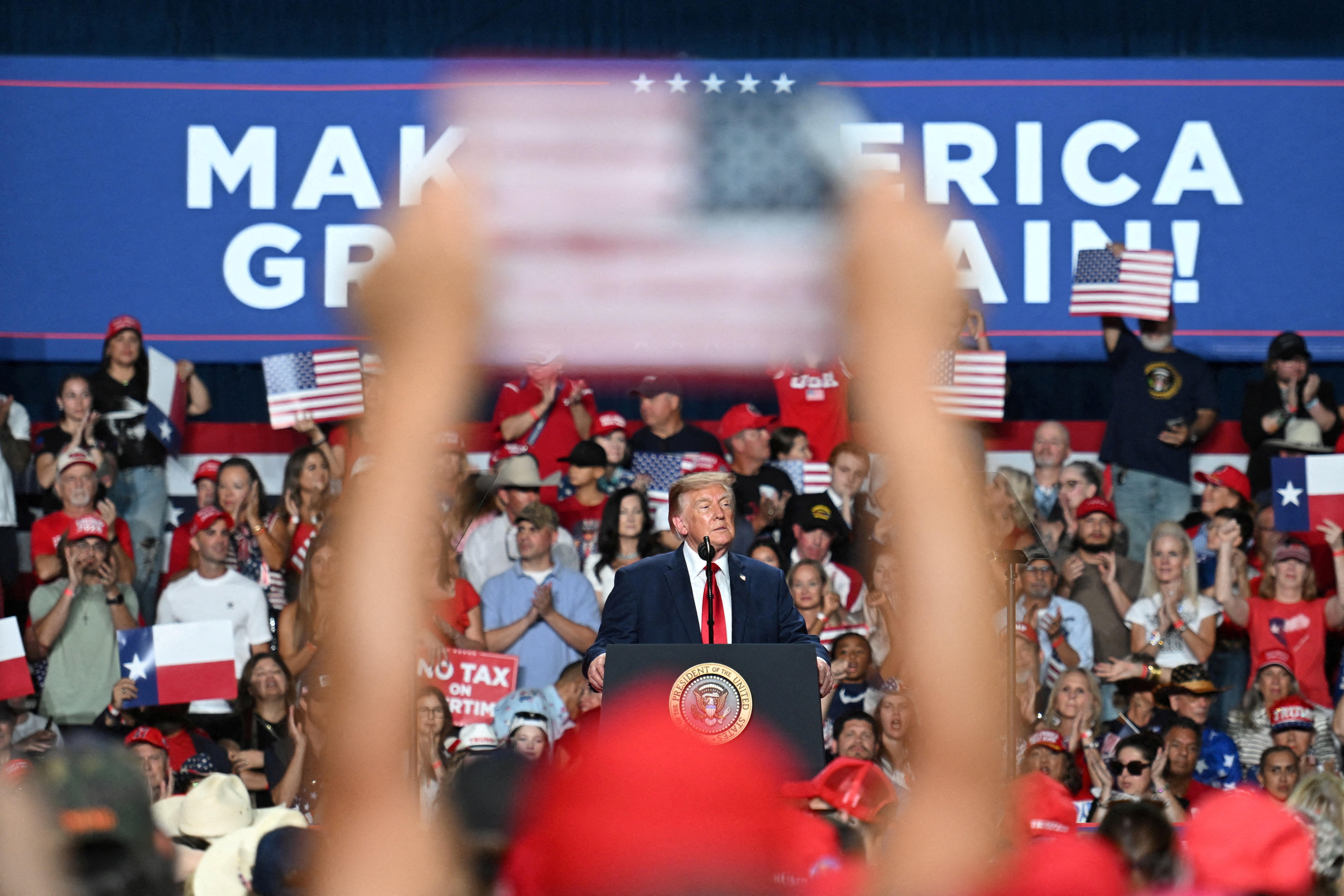 cover Trump invokes France unrest in tight Kansas Senate race