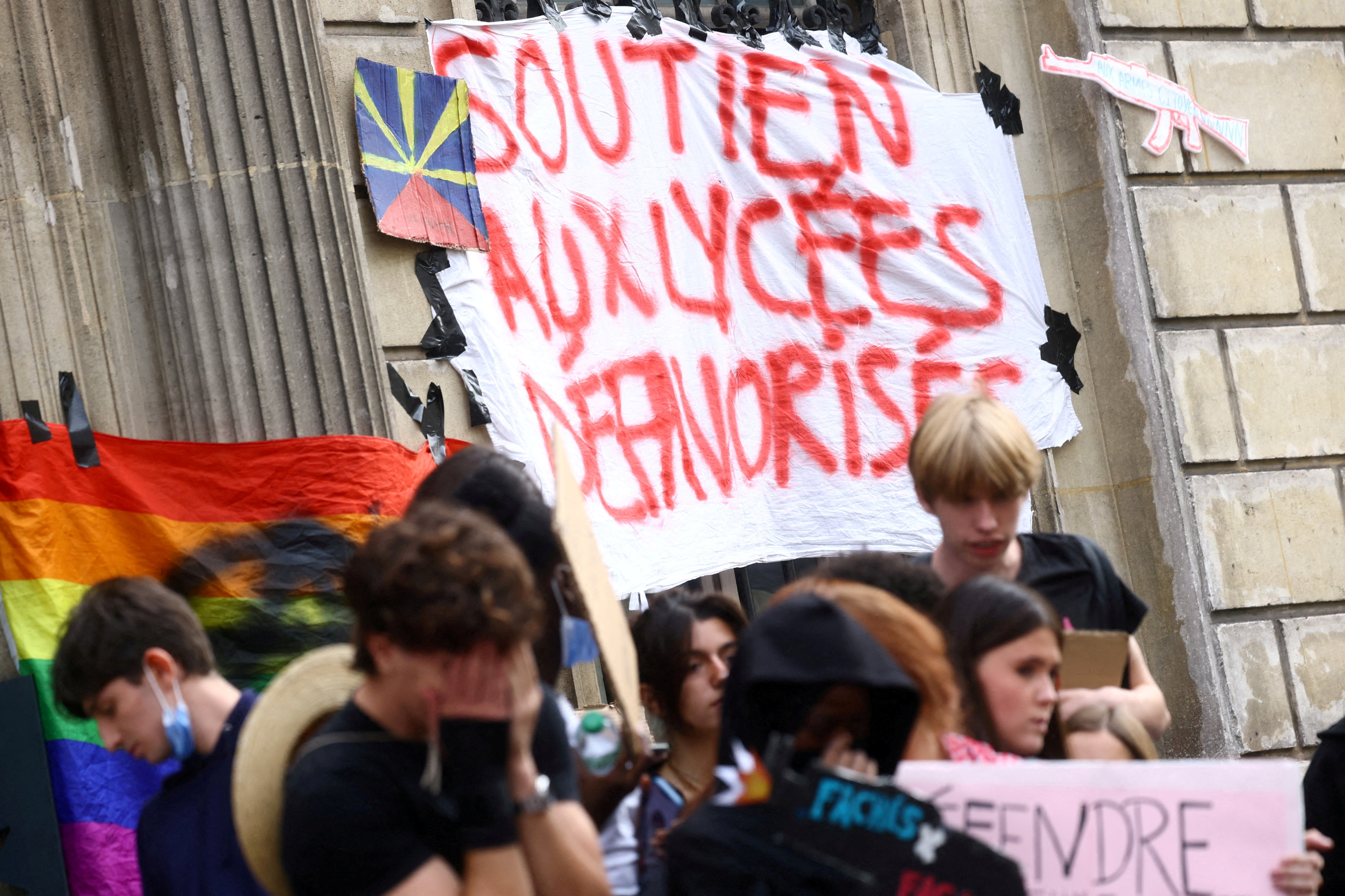 cover French student protesters vow to keep up their fight after scoring first win 
