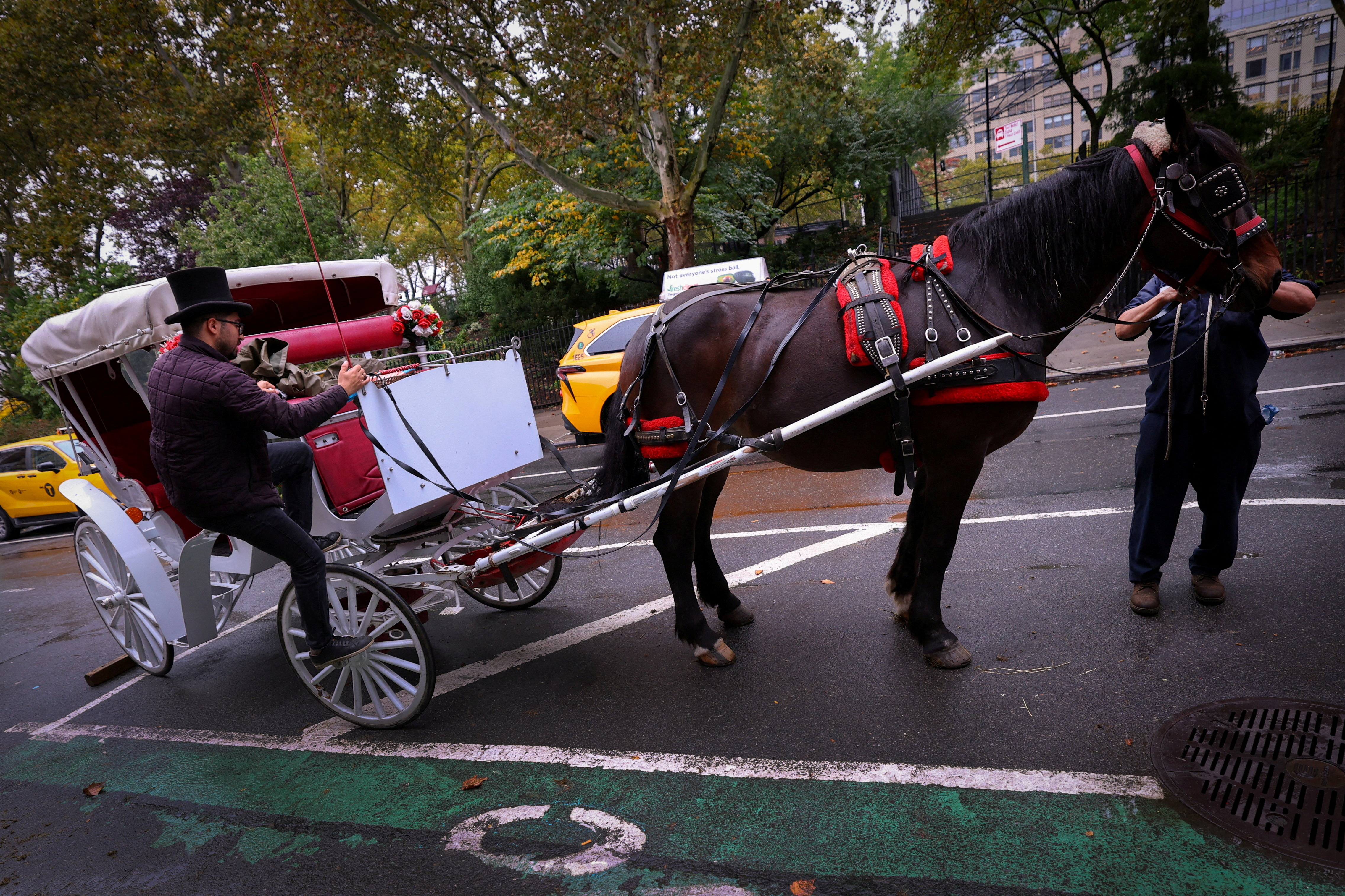 cover New York&#8217;s iconic horse-drawn carriages face ban