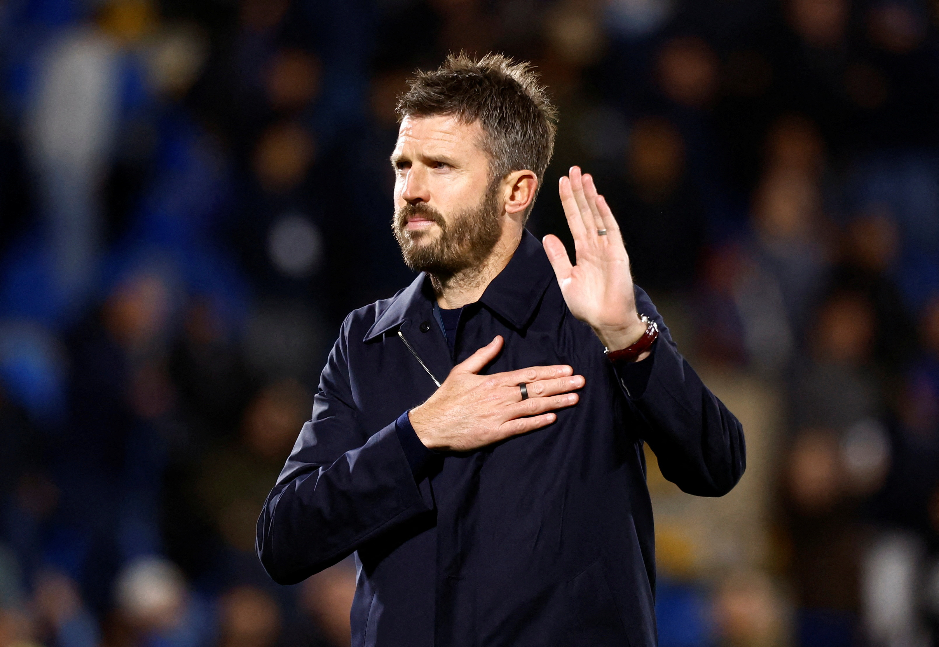 cover Carrick stays on as Man United boss, takes training after crisis talks