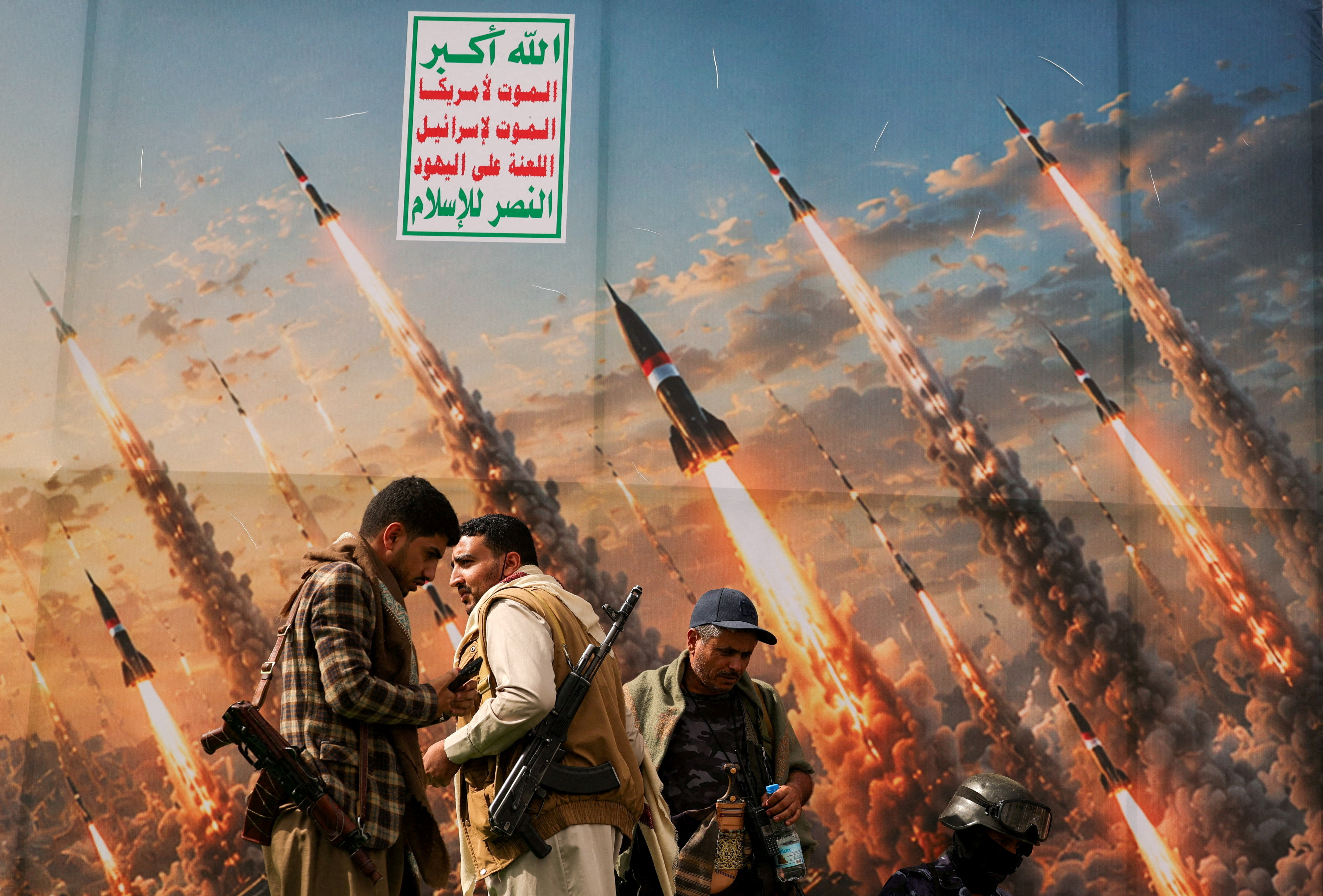 image Saudi Arabia intercepts drones and missiles as fighting with Yemen&#8217;s Houthis continues