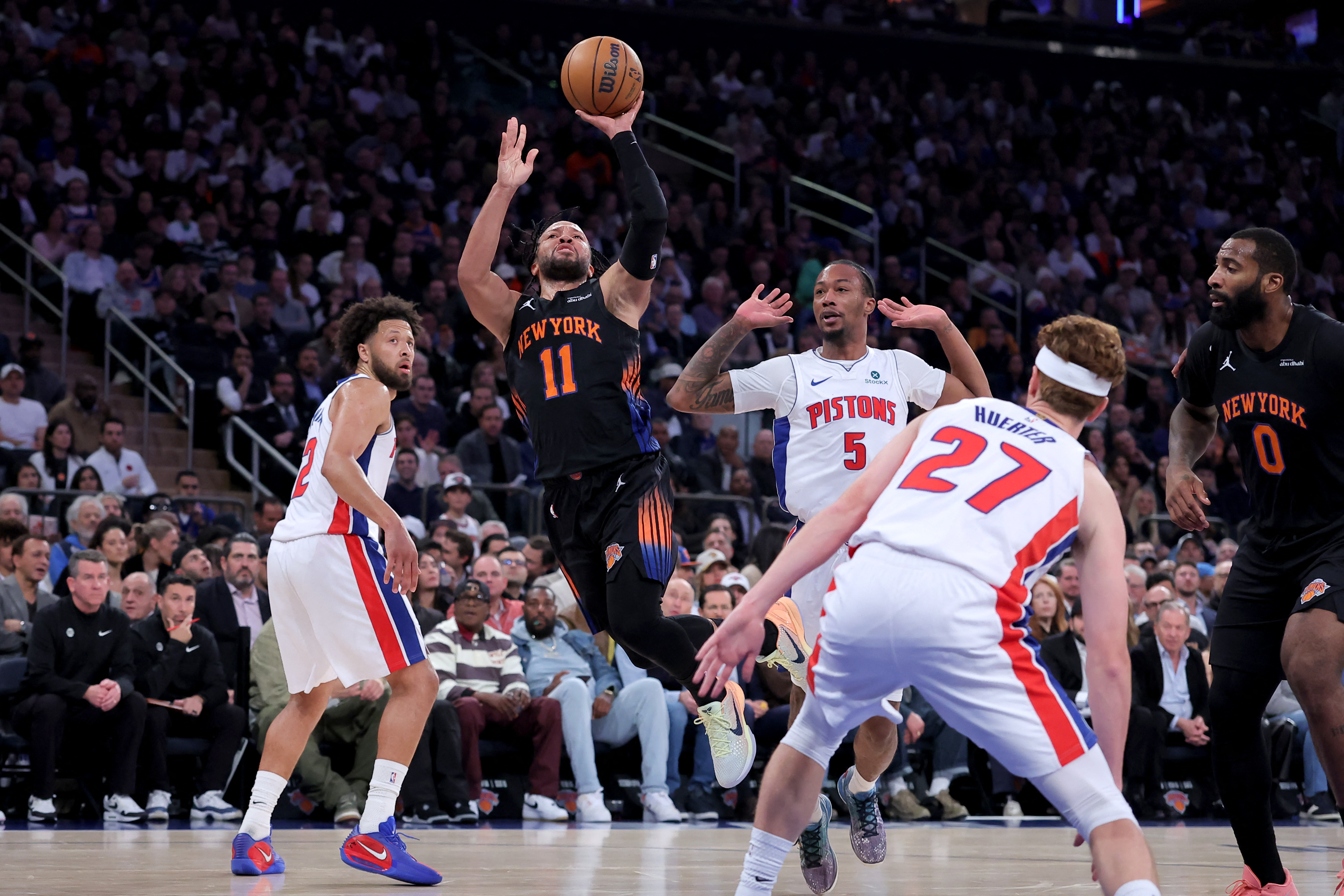 image NBA champions New York Knicks finally win a game
