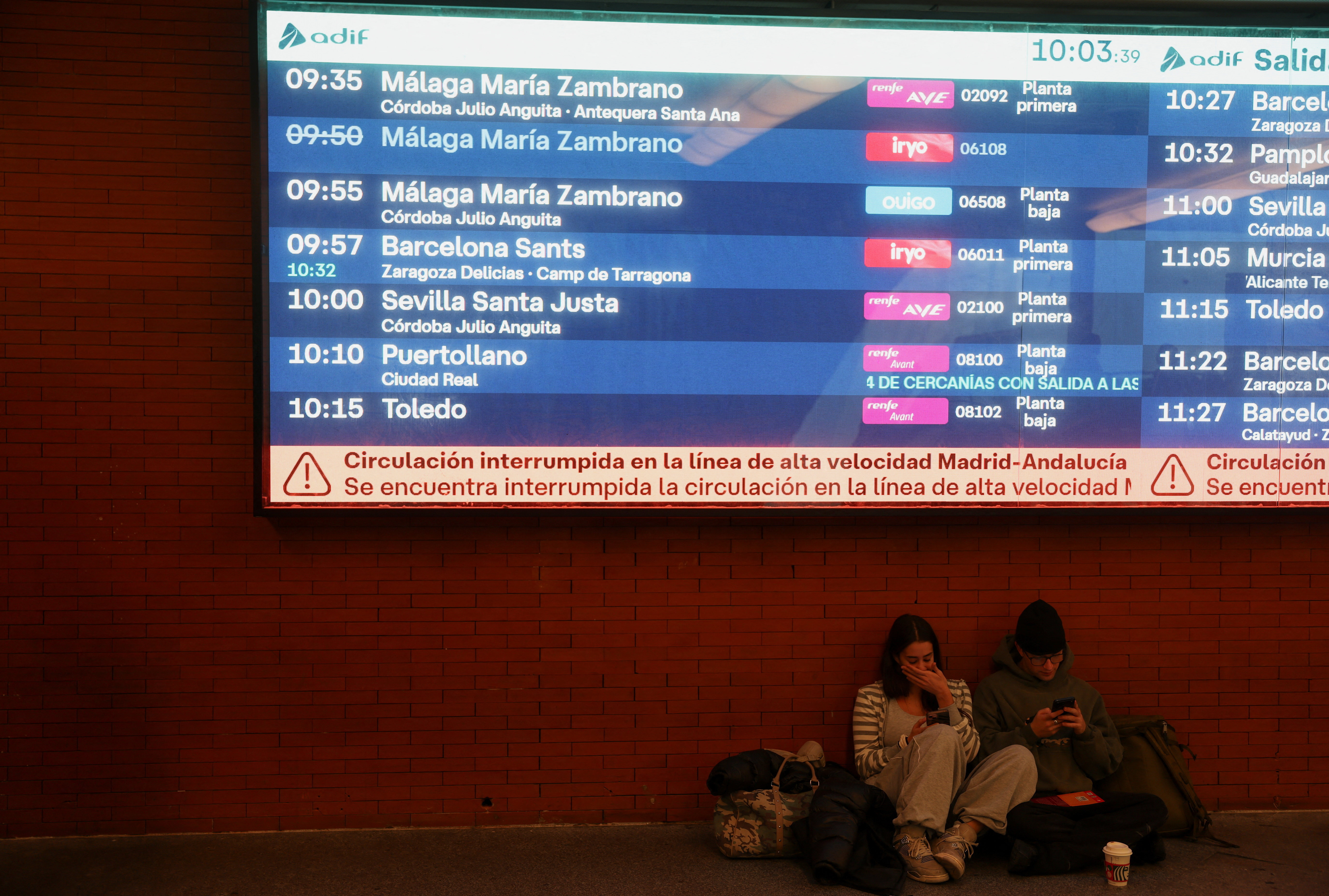image Two high-speed trains collide in Spain, rail operator says