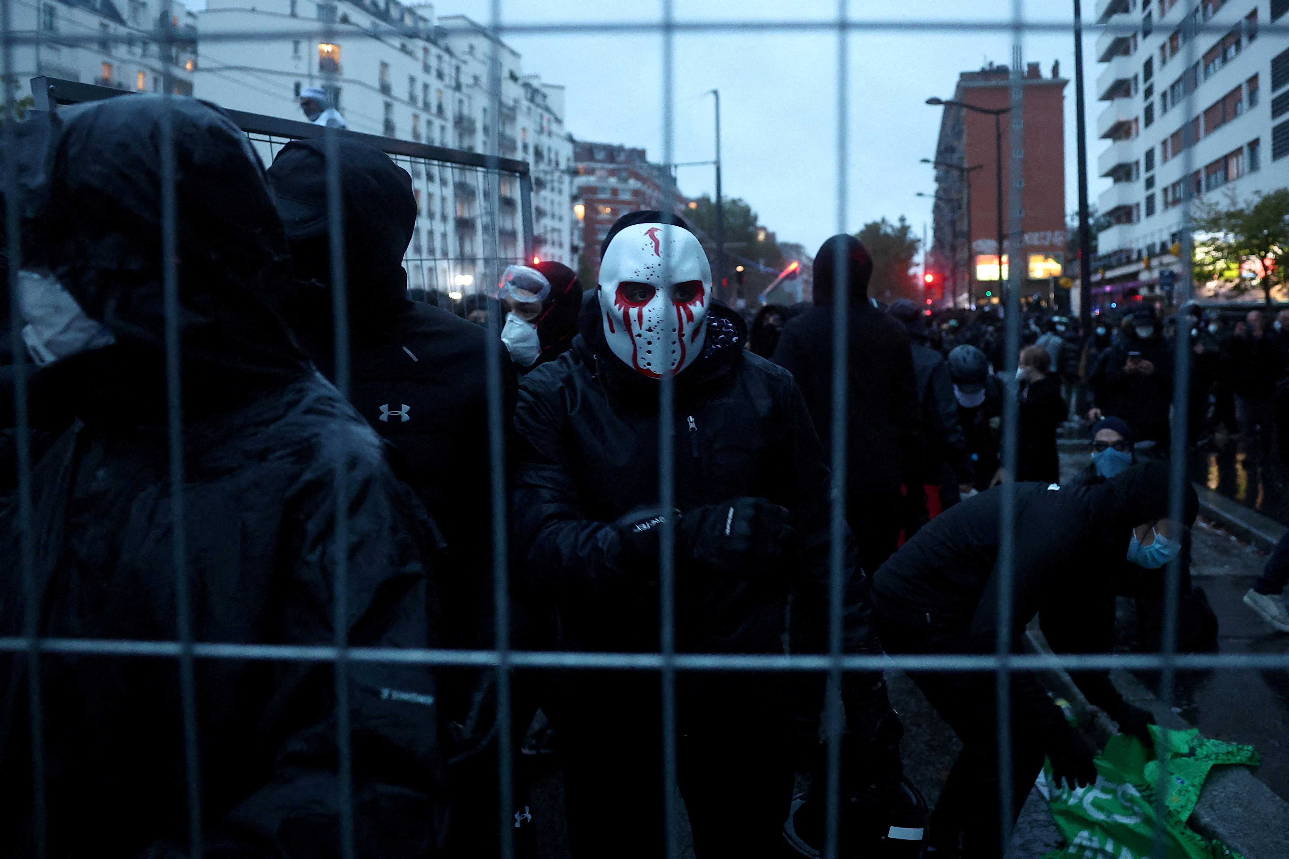 cover French interior minister to deploy 70,000 police for Halloween protests