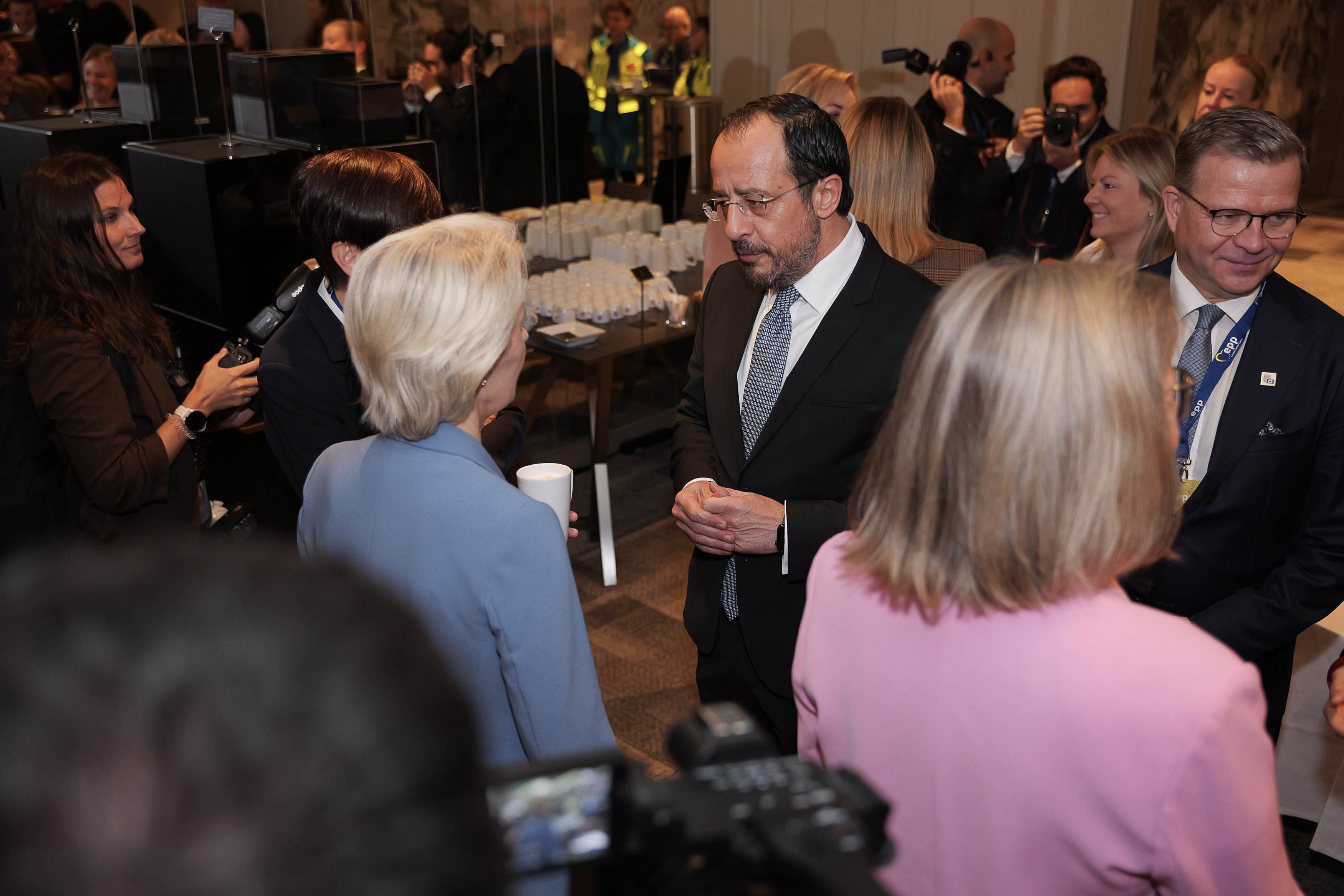 EPP, European People’s Party summit. Christodoulides, Schengen
