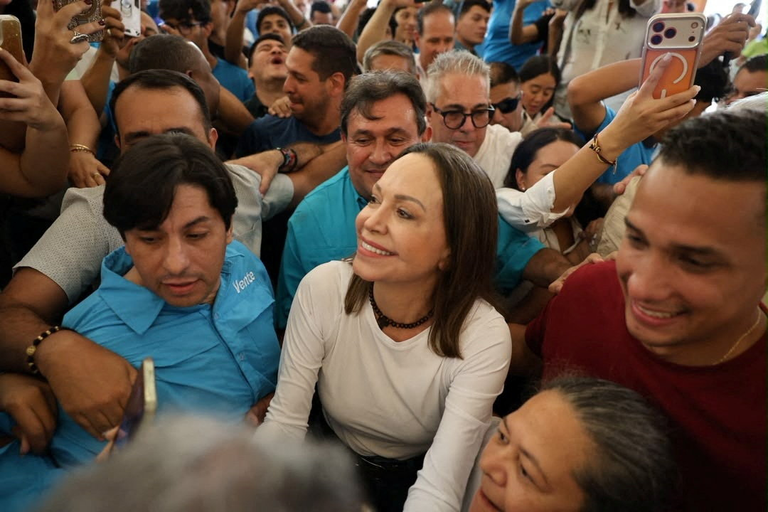 cover Venezuela opposition leader Maria Corina Machado returns to Venezuela