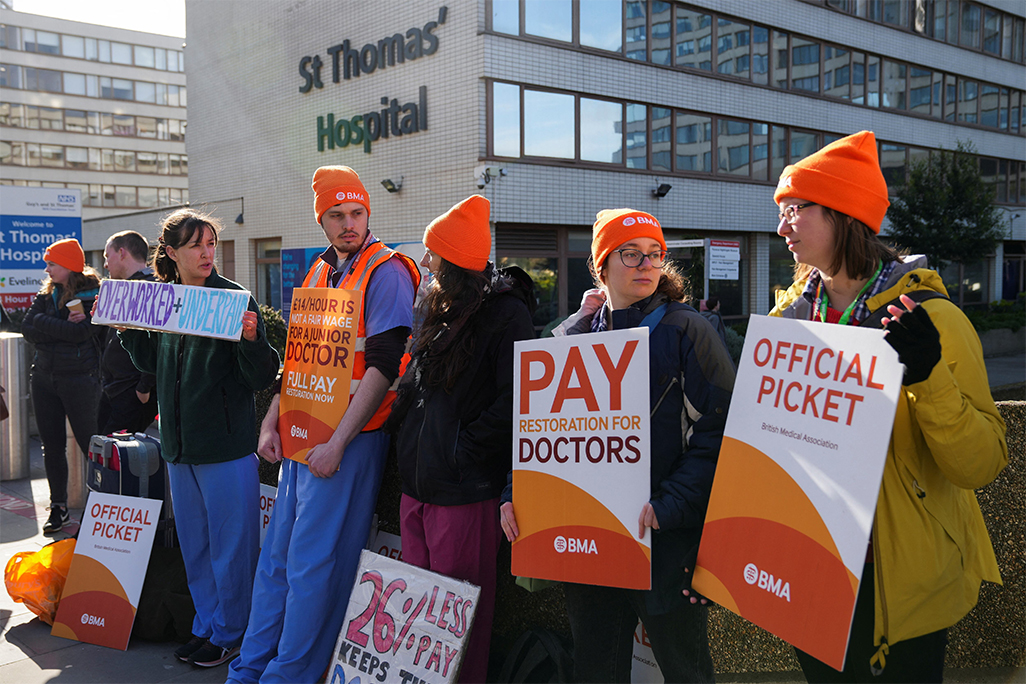 cover Senior doctors in England set to strike over pay offer in November