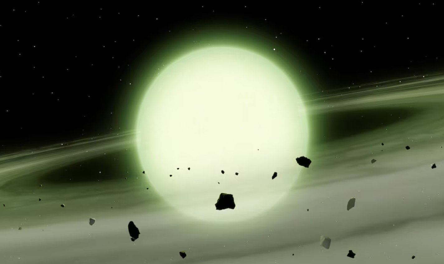 cover Newly identified green star leaves astronomers amazed