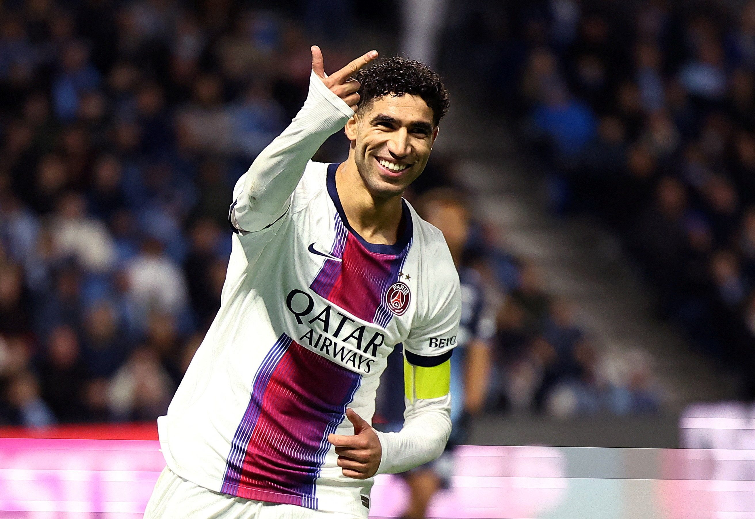 cover Hakimi hat-trick leads PSG to 5-1 win at Le Havre