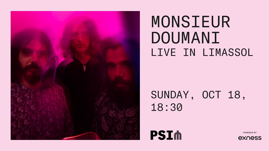 cover Monsieur Doumani return to Limassol with October 18 show at Psi Foundation